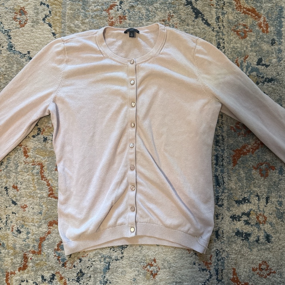 🩷 Talbots Baby Pink Cardigan — Size S 🩷